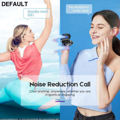 TWS True Wireless Bluetooth Headset 5.0 Digital Display Charging Bin Hanging Ear Sports VV2 Black Mini Earphones