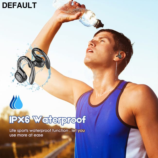 TWS True Wireless Bluetooth Headset 5.0 Digital Display Charging Bin Hanging Ear Sports VV2 Black Mini Earphones