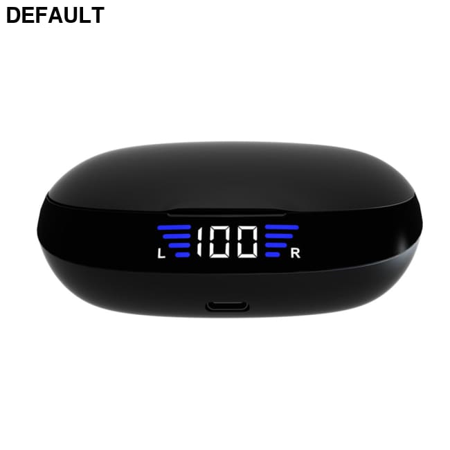 TWS True Wireless Bluetooth Headset 5.0 Digital Display Charging Bin Hanging Ear Sports VV2 Black Mini Earphones