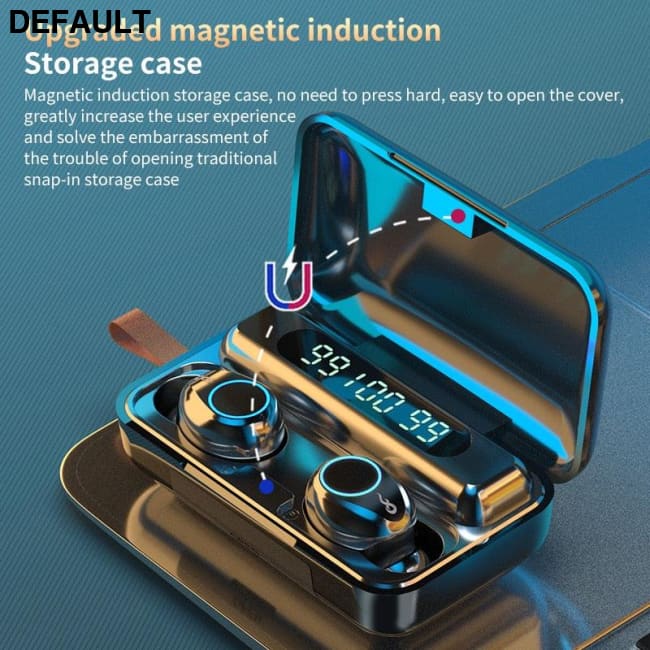 TWS Wireless Bluetooth 5.0 Earphone 9D HiFi Stereo Sport Waterproof Headphones Touch Mini Earbuds Headset with 2000mAh