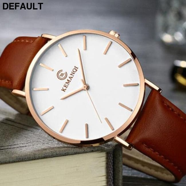 Ultra-thin Mens Brown Men Quartz Watches Best Selling Products