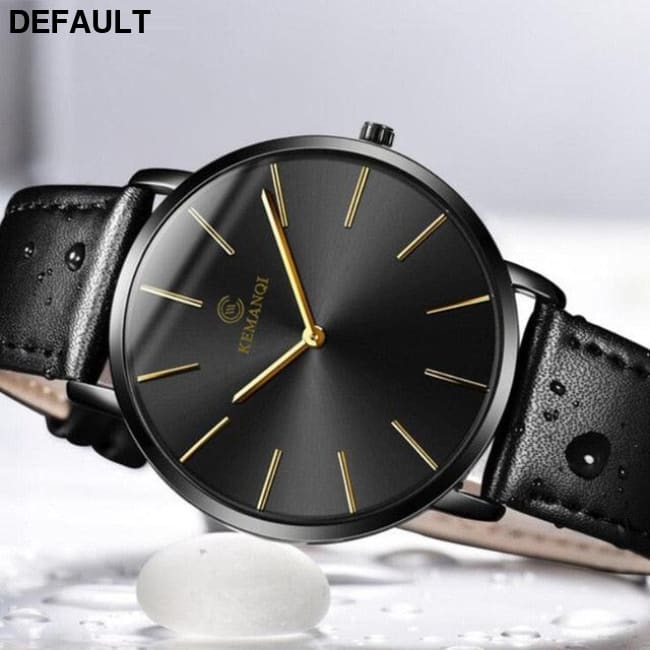 Ultra-thin Men’s Watch Black / China Men Quartz Watches Best Selling Products