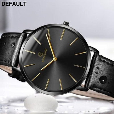 Ultra-thin Men’s Watch Black / China Men Quartz Watches Best Selling Products