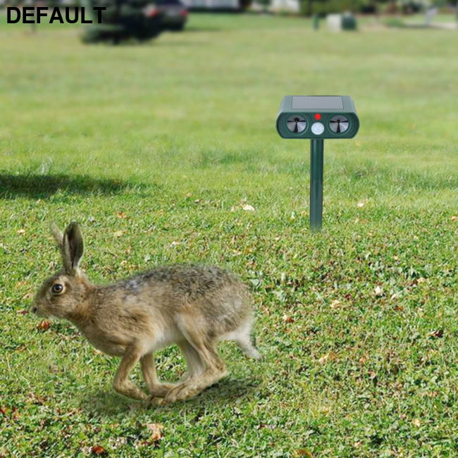Ultrasonic Animal Repeller Solar Powered Motion Sensor Home Security & Pet Repellents