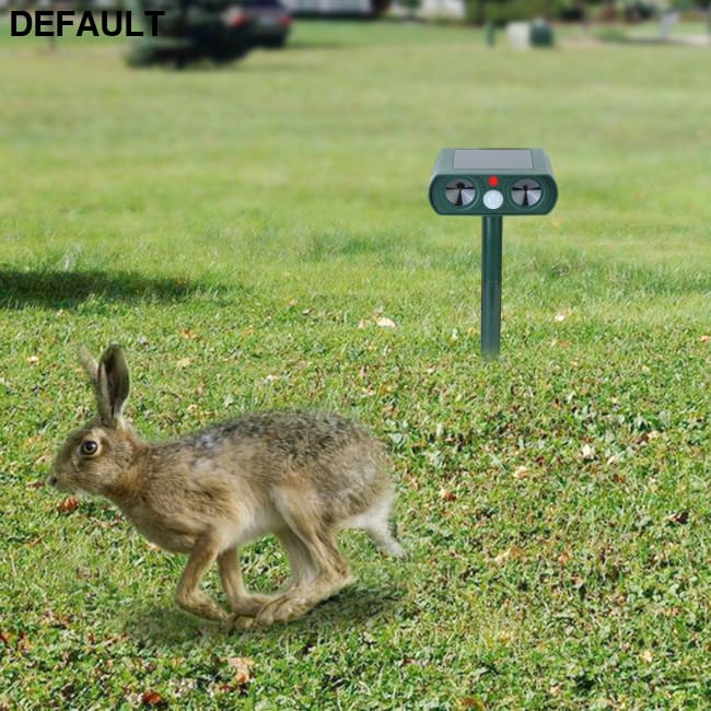 Ultrasonic Animal Repeller Solar Powered Motion Sensor Repellent IPX4 Waterproof Outdoor For Farm Garden Yard Repelling