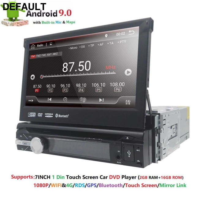 Universal 1 din Android 9.0 Quad Core Car DVD player GPS China / Players Electronics