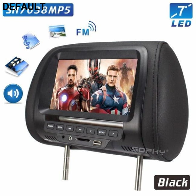 Universal 7 inch Car Headrest MP4 Monitor / Multi media CHINA / SH7038MP5-Black Ceiling & Monitors / Motor Vehicle A/V