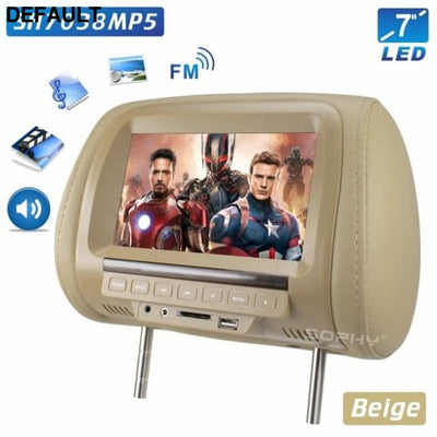 Universal 7 inch Car Headrest MP4 Monitor / Multi media Player / Seat back / USB SD MP3 MP5 FM Built-in Speakers CHINA