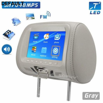 Universal 7 inch Car Headrest MP4 Monitor / Multi media Player / Seat back / USB SD MP3 MP5 FM Built-in Speakers CHINA