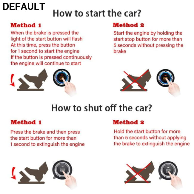 Universal Auto Start Stop Keyless Entry System Car Alarm Remote Starter Electronics