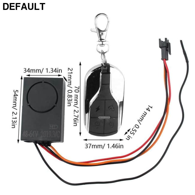 Universal Electric Car Vehicle E-bike Keyless Alarm & Security Systems Electronics