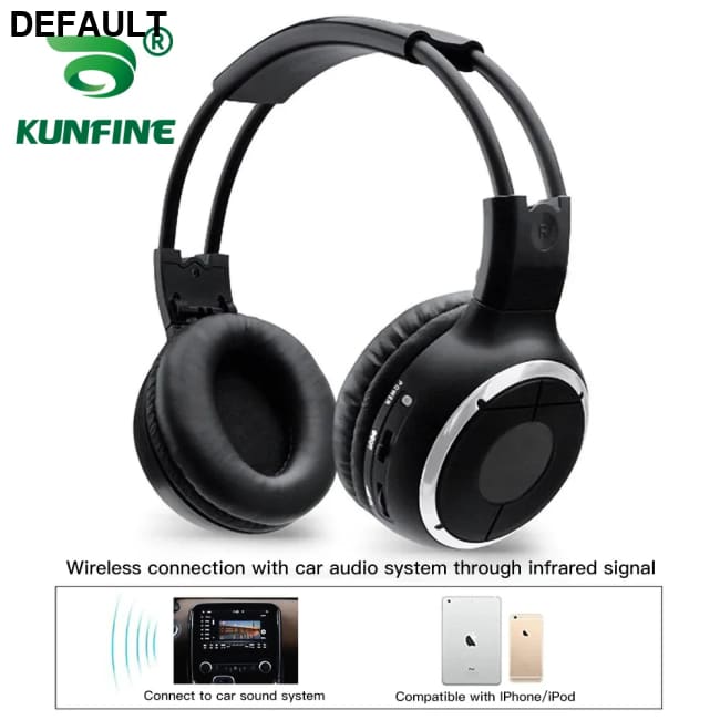 Universal Wireless Infrared IR Headphones For Ipad MP3 Earphon Car Stereo Radio Auto Roof Monitor Headset Dual Channel