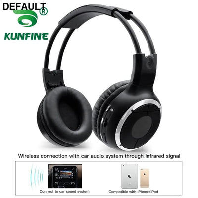 Universal Wireless Infrared IR Headphones For Ipad MP3 Earphon Car Stereo Radio Auto Roof Monitor Headset Dual Channel
