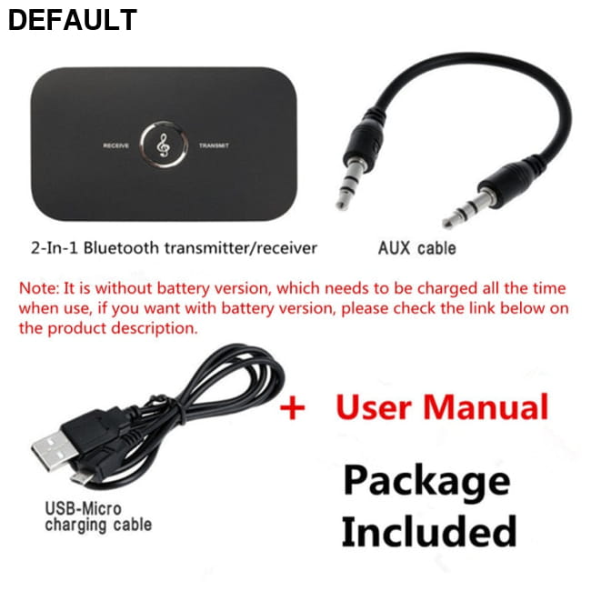 Upgraded Bluetooth 5.0 Audio Transmitter Receiver RCA 3.5mm Black-NO Battery / V5.0 Car DVR Cameras Best Selling