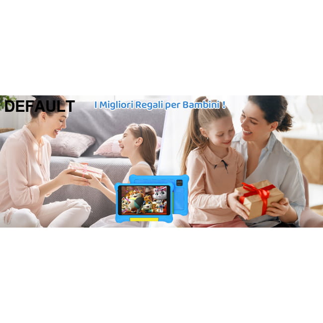 URAO 7 Inch Kid Tablet with Children Android 13 and 32GB ROM Blue / EU / CHINA Tablets Computers