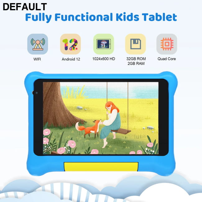 URAO 7 Inch Kid Tablet with Children Android 13 and 32GB ROM Blue / EU / CHINA Tablets Computers