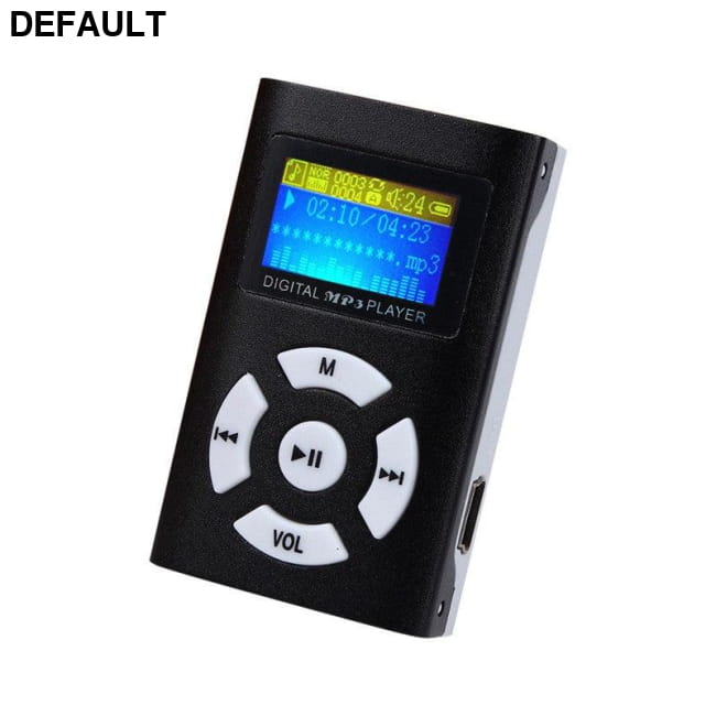 USB Mini MP3 Player LCD Screen Support 32GB Micro SD TF Card Black MP3/MP4/MP5 Players Electronics