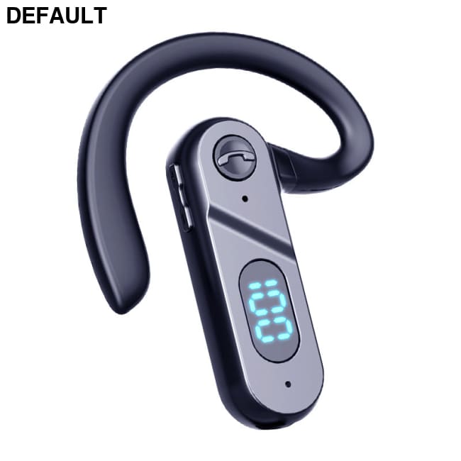 V28 Bluetooth Headset New Bone Conduction Concept Without Ear-Hook Digital Display Power Single-Ear Voice Control Black
