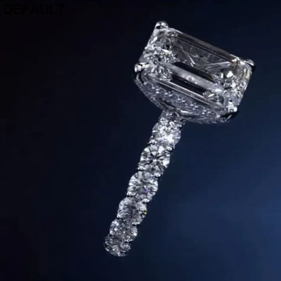 Valuable Lab Diamond Ring 925 Sterling Silver Party Wedding Band Rings for Women Men Engagement Promise Jewelry Best