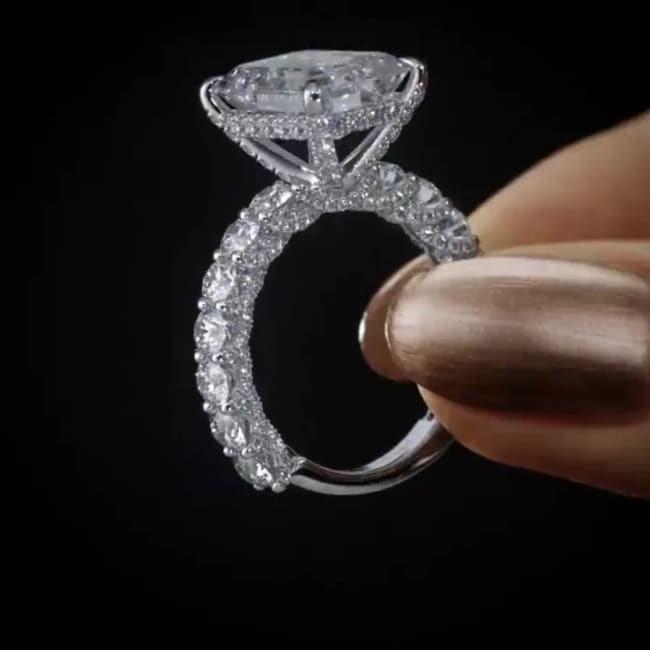 Valuable Lab Diamond Ring 925 Sterling Silver Party Wedding Band Rings for Women Men Engagement Promise Jewelry Best