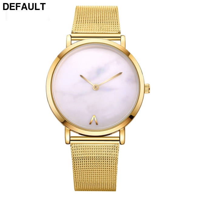 Vansvar fashion brand silver and gold mesh band creative B Women Watches