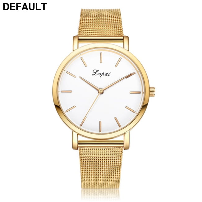 Vansvar fashion brand silver and gold mesh band creative D Women Watches