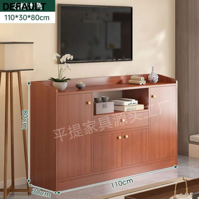 Vertical Storage Tv Stand Modern Handles Shelf White 110x30x80cm 2 Home Stands Entertainment Centers &