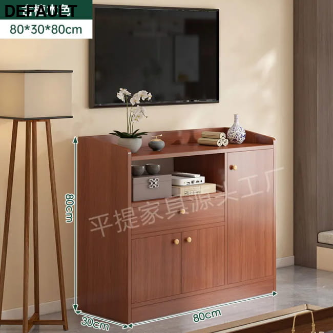 Vertical Storage Tv Stand Modern Handles Shelf White 80x30x80cm 4 Home Stands Entertainment Centers &