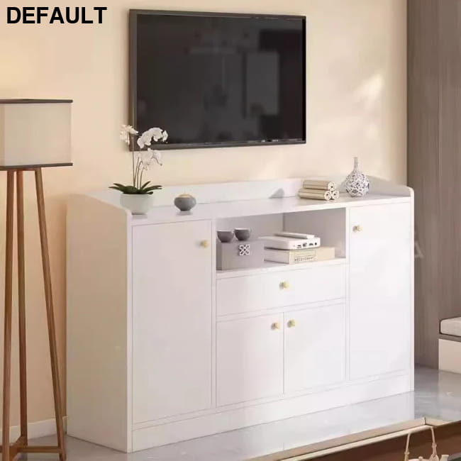 Vertical Storage Tv Stand Modern Handles Shelf White Home Stands Entertainment Centers &