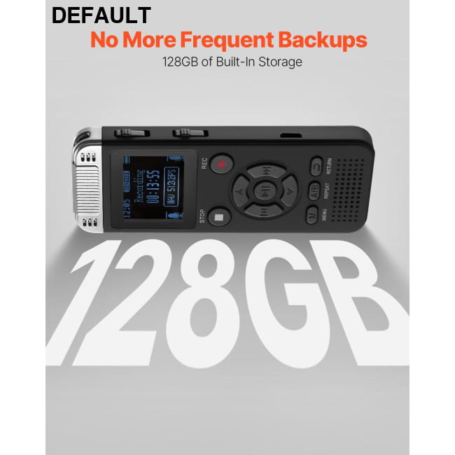 VEVOR Digital Voice Recorder 128GB Activated Recorders
