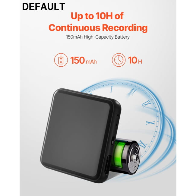 VEVOR Magnetic Voice Activated Recorder 128GB Digital Recorders
