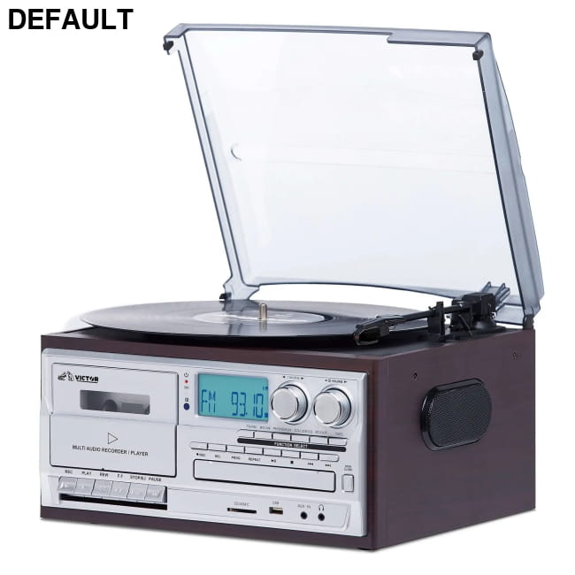 Victor Cosmopolitan 8-in-1 Turntable Music Center Home Theater Systems Stereo