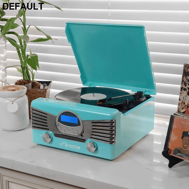 Victor Diner 7-in-1 Turntable Music Center Home Theater Systems Stereo