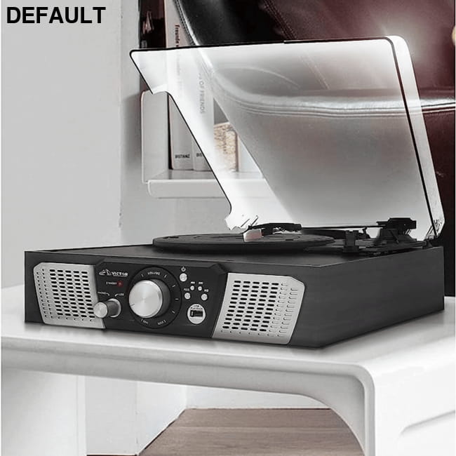 Victor Lakeshore 5-in-1 Hybrid Bluetooth Turntable System Black / US Home Theater Systems Turntables & Record Players