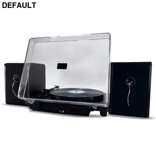 Victor Lincoln Record Player with Stereo Speakers Black / US Home Theater Systems Turntables & Players