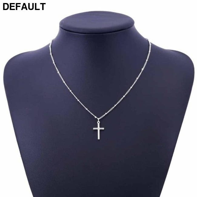 Vienkim Summer Gold Chain Cross Necklace Small Silver Sterling Necklaces