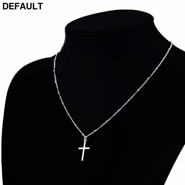Vienkim Summer Gold Chain Cross Necklace Small Sterling Silver Necklaces