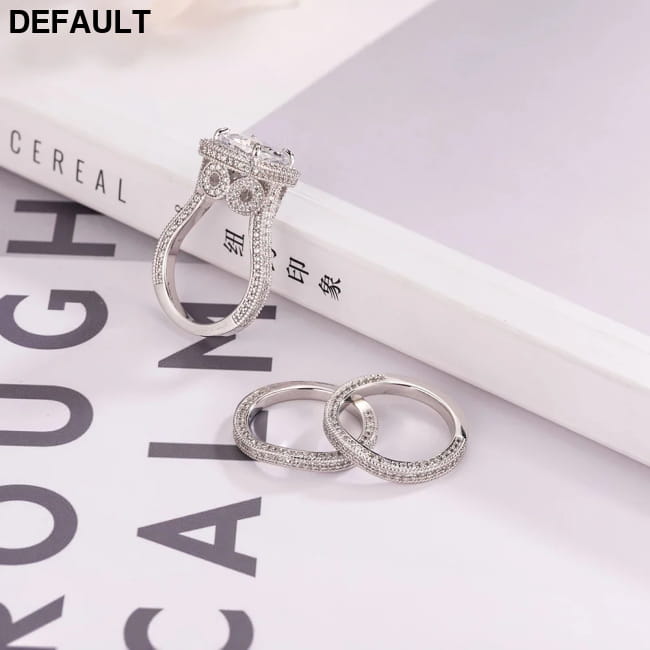vintage 925 Sterling silver wedding rings for Women Luxury