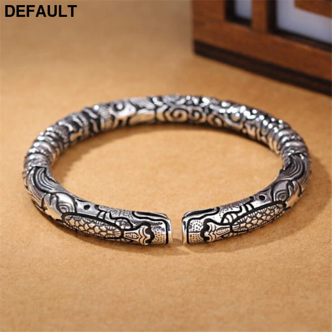 Vintage Punk Silver 925 Jewelry Fashion Hyperbole Rock Sterling Bracelets