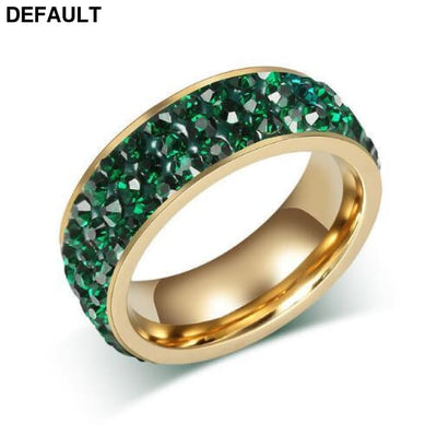 Vintage Wedding Rings for Women 3 Row Crystal Cubic Zirconia Sterling Silver