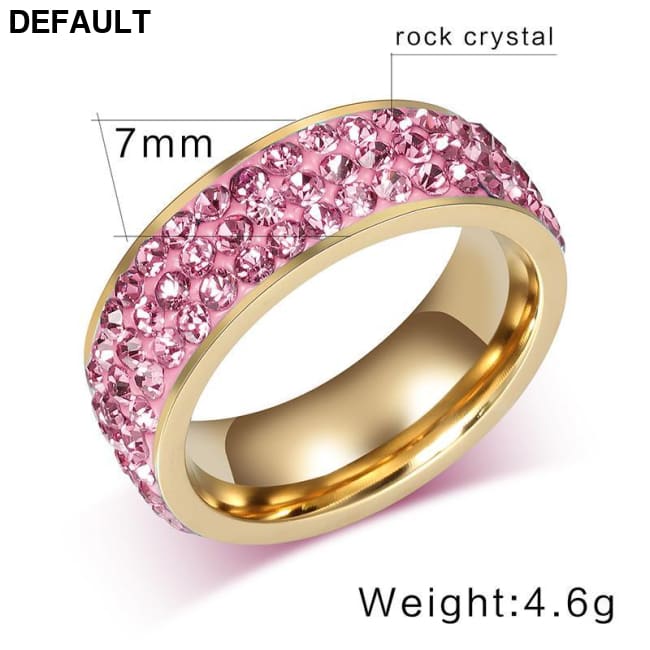 Vintage Wedding Rings for Women 3 Row Crystal Cubic Zirconia Sterling Silver