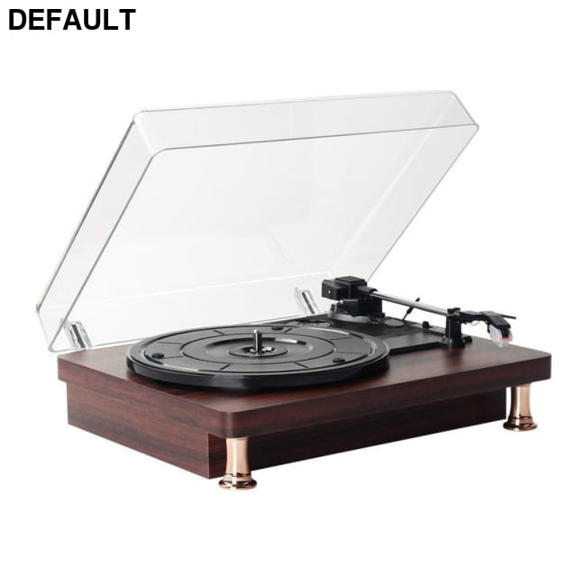 Vinyl Record Player Retro Mahogany Texture Phonograph Home Theater Systems Electronics