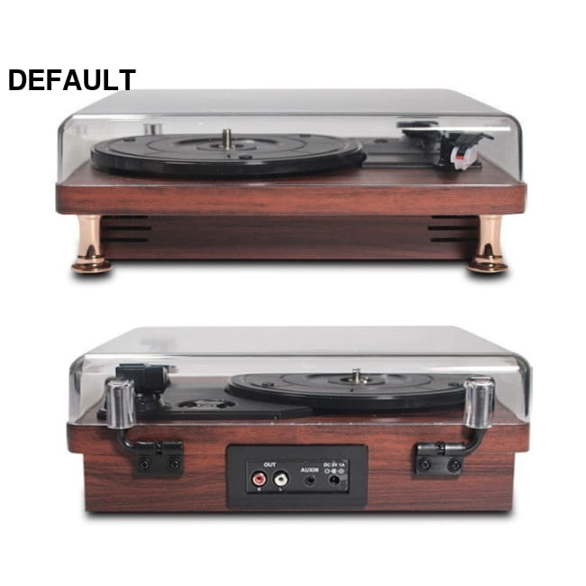 Vinyl Record Player Retro Mahogany Texture Phonograph Home Theater Systems Electronics
