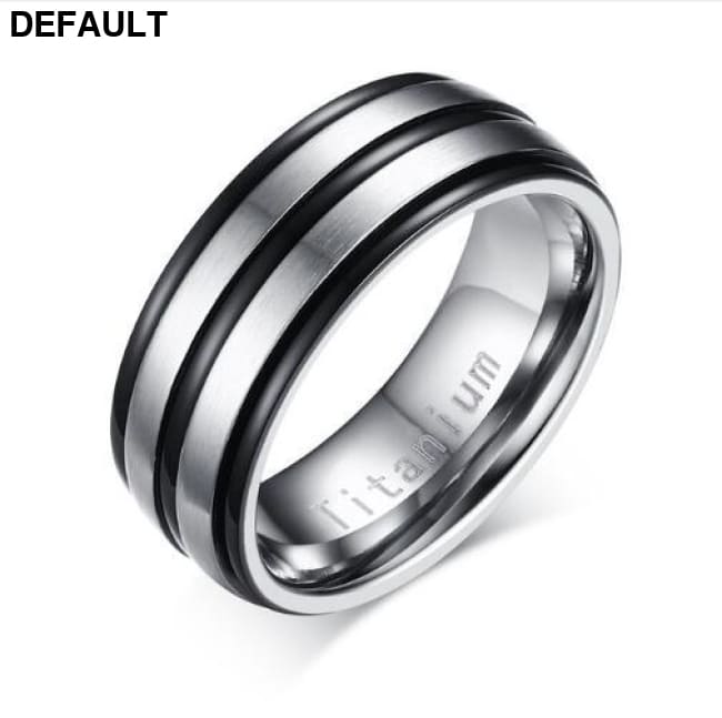 Vnox 8mm Men Ring Titanium Carbide Men’s Jewelry TR012BS-size 9 Rings Bracelets