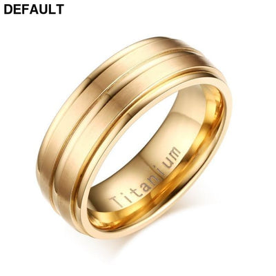 Vnox 8mm Men Ring Titanium Carbide Men’s Jewelry TR012G-size 9 Rings Bracelets