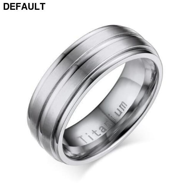 Vnox 8mm Men Ring Titanium Carbide Men’s Jewelry TR012S-size 9 Rings Bracelets