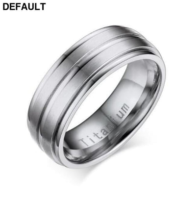 Vnox 8mm Men Ring Titanium Carbide Men’s Jewelry TR012S-size 9 Rings Bracelets