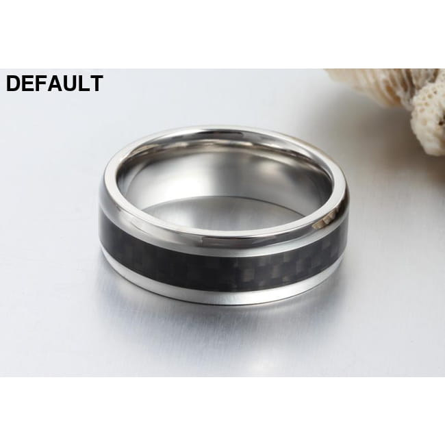 Vnox men ring carbon fiber jewelry Rings