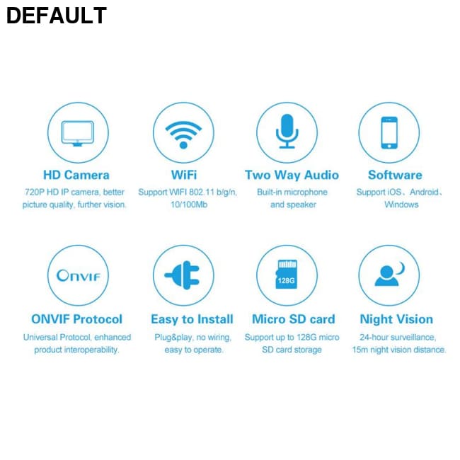 VStarcam HD Indoor Wireless 720P Security IP Camera Surveillance WiFi CCTV Pan Home Cameras