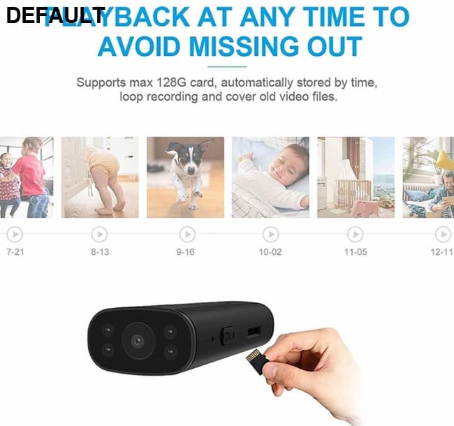 VW3 Mini Cameras PNZEO Home Security 1080P HD Wireless WiFi Remote View Camera Nanny Cam Small Recorder built in 32GB